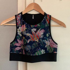 Ultracor x Christian LaCroix at Barney's Lily stripe high-neck sports bra, sz. S